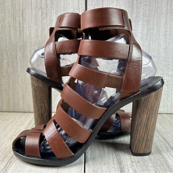 Vince Nicolette Chunky Heel Sandal Platform Gladiator Strap Shoe Women’s Size 10 - Picture 2 of 10